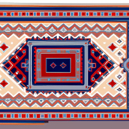 Chic Handmade Southwestern Area Rug